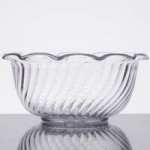 Dinex DX11870174 Clear Dome Disposable Lid for Dinex DXSWC6 6 oz. Clear Tulip Bowls, Dinex DXSWC8 8 oz. Clear Tulip Bowls, Carlisle 4531 5 oz. Tulip Dish, and Carlisle 4535 8 oz. Clear Tulip Bowls - 1,000/Case