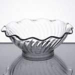Dinex DX11870174 Clear Dome Disposable Lid for Dinex DXSWC6 6 oz. Clear Tulip Bowls, Dinex DXSWC8 8 oz. Clear Tulip Bowls, Carlisle 4531 5 oz. Tulip Dish, and Carlisle 4535 8 oz. Clear Tulip Bowls - 1,000/Case