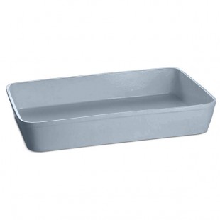 TableCraft CW20200GY 15 Qt. Gray Cast Aluminum Extra Large Rectangular Casserole Dish