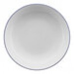 International Tableware Torino Bistro 40 oz. Blue Band Porcelain Vegetable / Serving Bowl - 12/Case
