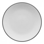 International Tableware Torino Bistro 40 oz. Blue Band Porcelain Vegetable / Serving Bowl - 12/Case
