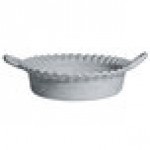G.E.T. Enterprises CZ002G Bugambilia 1.6 Qt. Classic Textured Finish Gray Granite Resin-Coated Aluminum Deep Mexican Cazuela