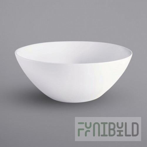 Corona by GET Enterprises PA1101527512 Actualite 57.5 oz. Bright White Porcelain Salad Bowl - 12/Case