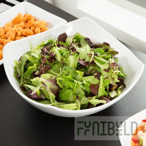 American Metalcraft Prestige SQND15 6.5 Qt. Square Stoneware Bowl