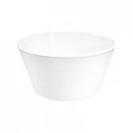 Elite Global Solutions B514SB-W Merced 12 oz. White Round Melamine Bowl with Handle - 12/Case