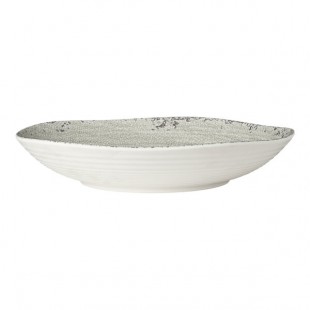 Creations Pompeii from Steelite International 2.625 Qt. Stone Melamine Round Shallow Bowl - 12/Case Creations Pompeii from Steelite International 2.625 Qt. Stone Melamine Round Shallow Bowl - 12/Case