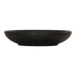 Cal-Mil Charlotte 16 oz. Black Coupe Melamine Bowl - 6/Case