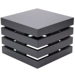 Cal-Mil 3332-10-96 Midnight Bamboo Black Square Crate Riser - 12