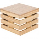 Cal-Mil 3332-10-96 Midnight Bamboo Black Square Crate Riser - 12