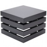 Cal-Mil 3332-10-96 Midnight Bamboo Black Square Crate Riser - 12