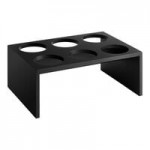 Cal-Mil 3332-10-96 Midnight Bamboo Black Square Crate Riser - 12