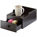 Cal-Mil 3332-10-96 Midnight Bamboo Black Square Crate Riser - 12