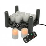 Sterno 60306 2.0 12 Piece Warm White Rechargeable Flameless Tea Light Set with EasyStack Charging Base, Power Adapter and Timer Remote Starter Kit Sterno 60306 2.0 12 Piece Warm White Rechargeable Flameless Tea Light Set with EasyStack Charging Base, Power Adapter and Timer Remote Starter Kit