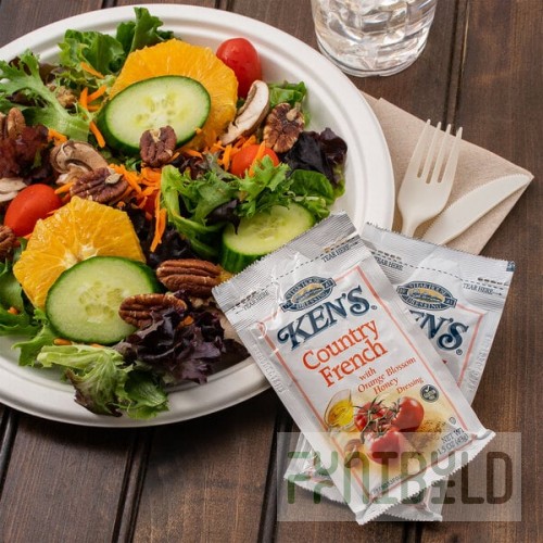 Ken's Foods 1.5 oz. Country French with Orange Blossom Honey Dressing Packet - 60/Case