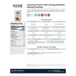 Ken's Foods 1.5 oz. Country French with Orange Blossom Honey Dressing Packet - 60/Case