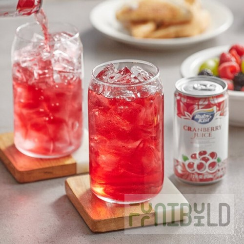 Ruby Kist Cranberry Juice Cocktail 7.2 fl. oz. Can - 24/Case