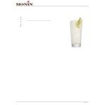 Monin Premium Zero Calorie Natural Peach Flavoring Syrup 1 Liter - 4/Case