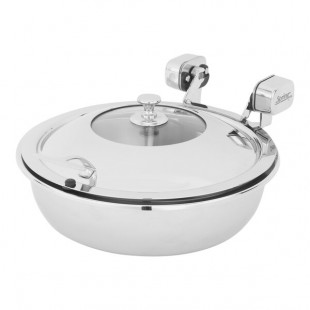 Spring USA Sauteuse Vision Mini 1.9 Qt. Round Stainless Steel Induction Chafer with Glass Lid 2472-6/28 Spring USA Sauteuse Vision Mini 1.9 Qt. Round Stainless Steel Induction Chafer with Glass Lid 2472-6/28