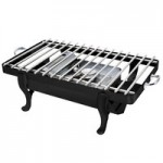 Eastern Tabletop 3918G/S 6 Qt. Stainless Steel Round Induction / Traditional Chafer with Stand and Hinged Glass Dome Cover