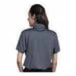 Uncommon Chef 51TJ01-R Women's Customizable Gray Short Sleeve Moisture Wicking Polo Shirt - Polyester - S