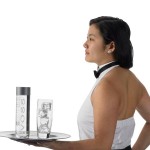 Henry Segal Women's White Halter Top Tuxedo Shirt with Wing Tip Collar - 2XS
