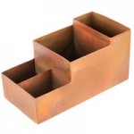American Metalcraft BARC7 Antique Copper Satin Finish Bar / Coffee Caddy - 9 American Metalcraft BARC7 Antique Copper Satin Finish Bar / Coffee Caddy - 9