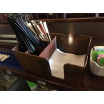 American Metalcraft BARC7 Antique Copper Satin Finish Bar / Coffee Caddy - 9 American Metalcraft BARC7 Antique Copper Satin Finish Bar / Coffee Caddy - 9
