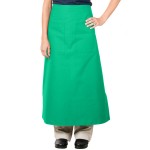 Intedge Green Poly-Cotton Bistro Apron with 2 Pockets - 38 Intedge Green Poly-Cotton Bistro Apron with 2 Pockets - 38