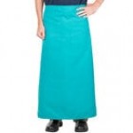Intedge Green Poly-Cotton Bistro Apron with 2 Pockets - 38 Intedge Green Poly-Cotton Bistro Apron with 2 Pockets - 38