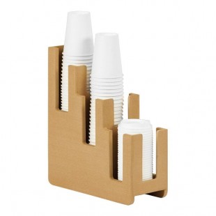 Cal-Mil Renew Faux Wood 3-Tier Cup / Lid Organizer 23434-122