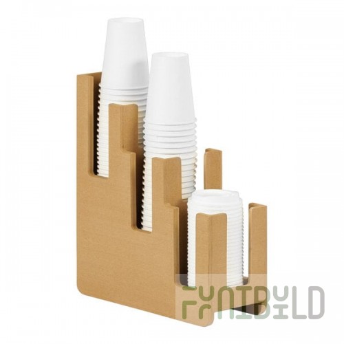 Cal-Mil Renew Faux Wood 3-Tier Cup / Lid Organizer 23434-122