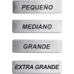 ServSense Magnetic Stainless Steel General Cup / Lid Size Labels for Self Service Station Organizers - Spanish - 4/Pack ServSense Magnetic Stainless Steel General Cup / Lid Size Labels for Self Service Station Organizers - Spanish - 4/Pack