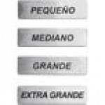 ServSense Magnetic Stainless Steel General Cup / Lid Size Labels for Self Service Station Organizers - Spanish - 4/Pack ServSense Magnetic Stainless Steel General Cup / Lid Size Labels for Self Service Station Organizers - Spanish - 4/Pack