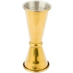 Barfly® M37003GD 1 oz. & 1.5 oz. Gold-Plated Japanese Style Jigger Barfly® M37003GD 1 oz. & 1.5 oz. Gold-Plated Japanese Style Jigger