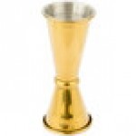 Barfly® M37003GD 1 oz. & 1.5 oz. Gold-Plated Japanese Style Jigger Barfly® M37003GD 1 oz. & 1.5 oz. Gold-Plated Japanese Style Jigger