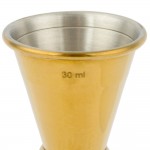 Barfly® M37003GD 1 oz. & 1.5 oz. Gold-Plated Japanese Style Jigger Barfly® M37003GD 1 oz. & 1.5 oz. Gold-Plated Japanese Style Jigger