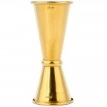 Barfly® M37003GD 1 oz. & 1.5 oz. Gold-Plated Japanese Style Jigger Barfly® M37003GD 1 oz. & 1.5 oz. Gold-Plated Japanese Style Jigger