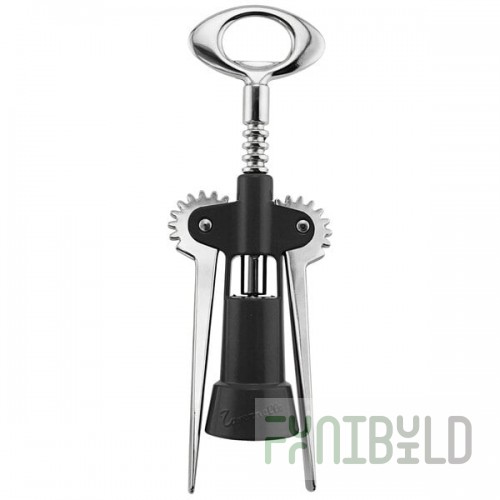 Franmara Tavernello Heavy-Duty Wing Corkscrew with Black Enamel Body 2058