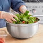 Choice 13 Qt. Stainless Steel Mixing Bowl with Silicone Bottom