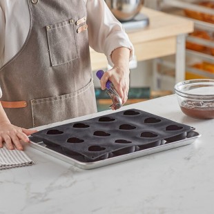 Pavoni Pavoflex 12 Compartment Passion Silicone Baking Mold PX4305S - 2 13/16