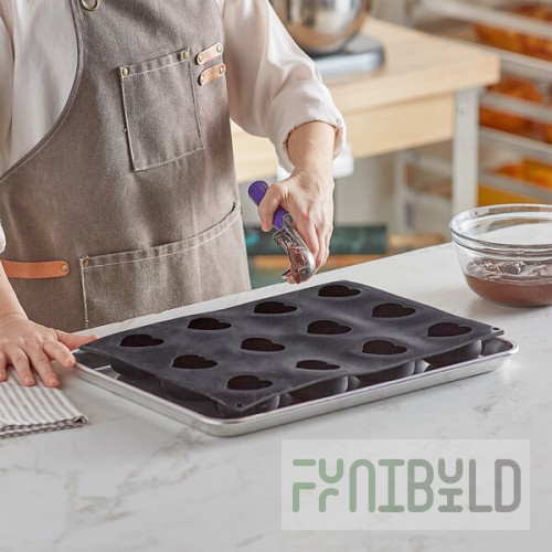 Pavoni Pavoflex 12 Compartment Passion Silicone Baking Mold PX4305S - 2 13/16