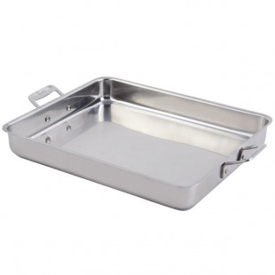 Bon Chef 60012CLD Cucina 5 Qt. Stainless Steel Roasting Pan - 14 5/8 Bon Chef 60012CLD Cucina 5 Qt. Stainless Steel Roasting Pan - 14 5/8