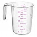 Choice 1 Cup Purple Allergen-Free Plastic Measuring Cup