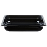 Vollrath 9022420 Super Pan® 1/2 Size Black High Heat Plastic Food Pan - 2 1/2