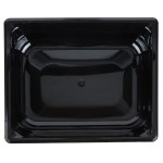 Vollrath 9022420 Super Pan® 1/2 Size Black High Heat Plastic Food Pan - 2 1/2