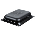 Vollrath 9022420 Super Pan® 1/2 Size Black High Heat Plastic Food Pan - 2 1/2
