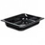Vollrath 9022420 Super Pan® 1/2 Size Black High Heat Plastic Food Pan - 2 1/2