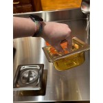 Vollrath 9022420 Super Pan® 1/2 Size Black High Heat Plastic Food Pan - 2 1/2