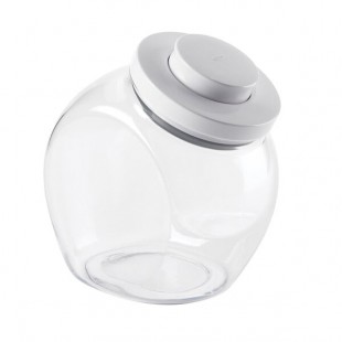 OXO Good Grips 3 Qt. Clear Round SAN Plastic Food Storage Container with White POP Lid