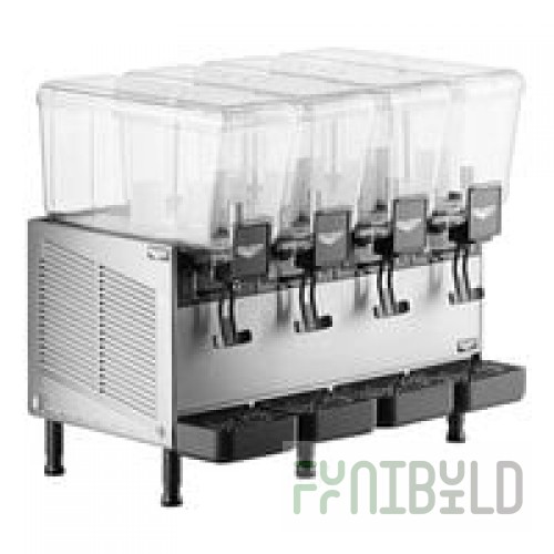 Vollrath VBBC4-37-A Quadruple 2.11 Gallon Bowl Refrigerated Beverage Dispenser - 115V
